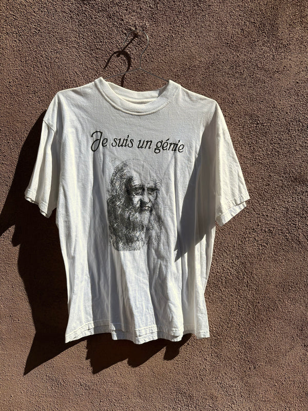 "I Am a Genius" Leonardo da Vinci T-shirt
