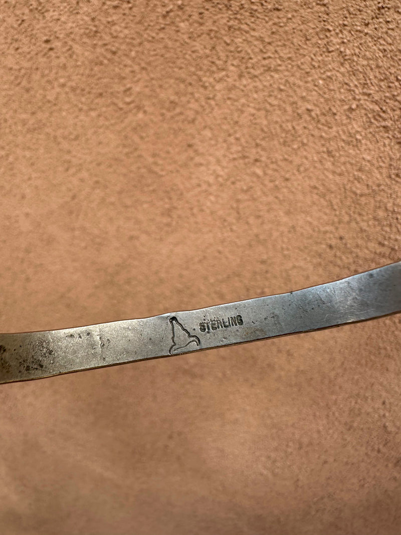 Sterling Silver Cuff with Bison Hallmark