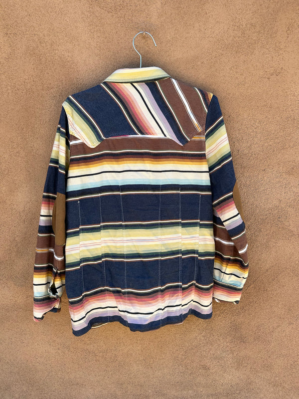 Tasha Polizzi Santa Fe Stripe Button Snap Blouse