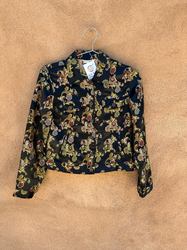 Silk Box Trucker Style Jacket