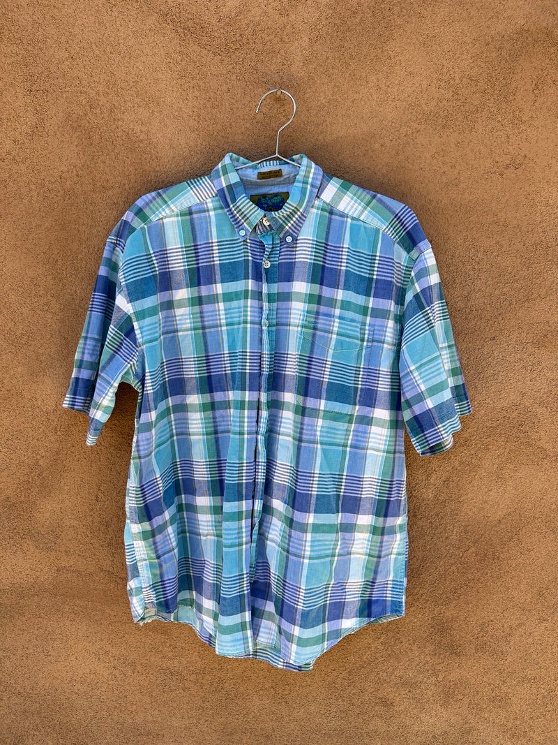 Native Habitat Planet Earth Plaid Shirt