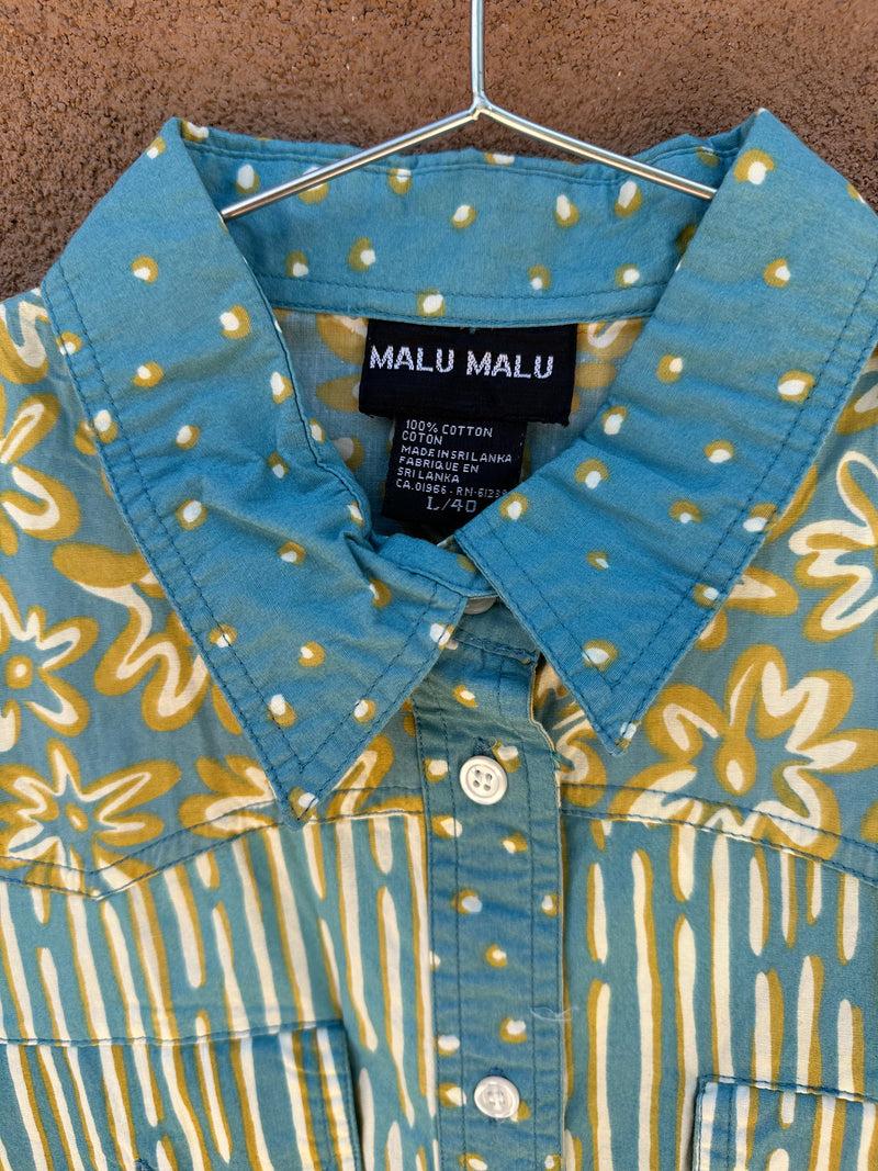 Malu Malu Blue and Yellow Shirt