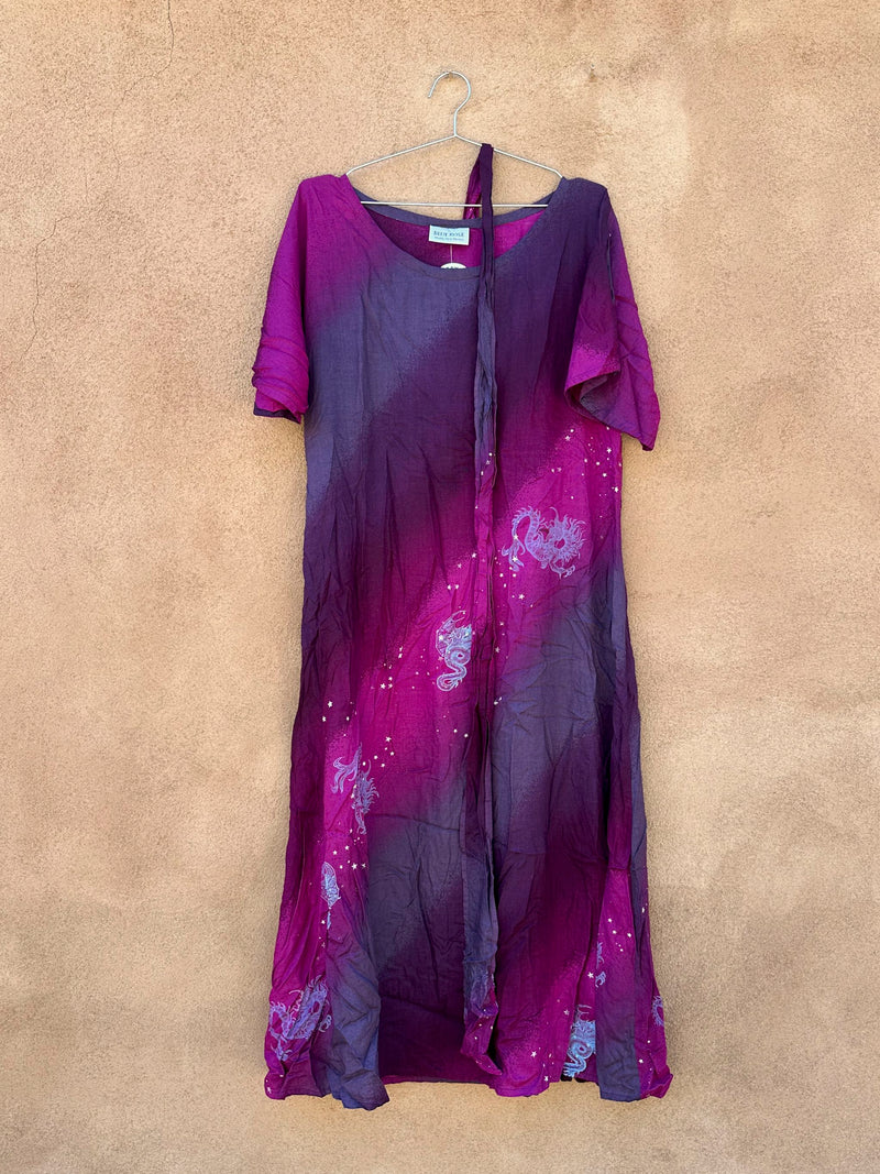 Blue Rose of Madrid, NM Purple Belted Dragon Dress