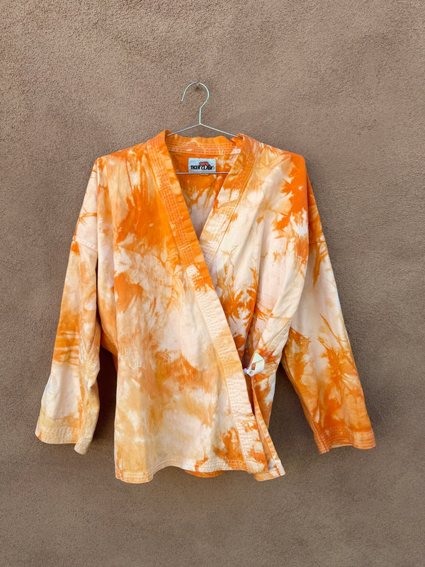Orange Tie Dye Jacket/Robe by Tiger Claw