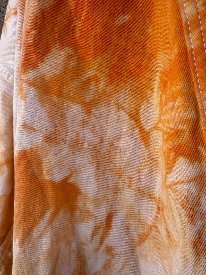 Orange Tie Dye Jacket/Robe by Tiger Claw