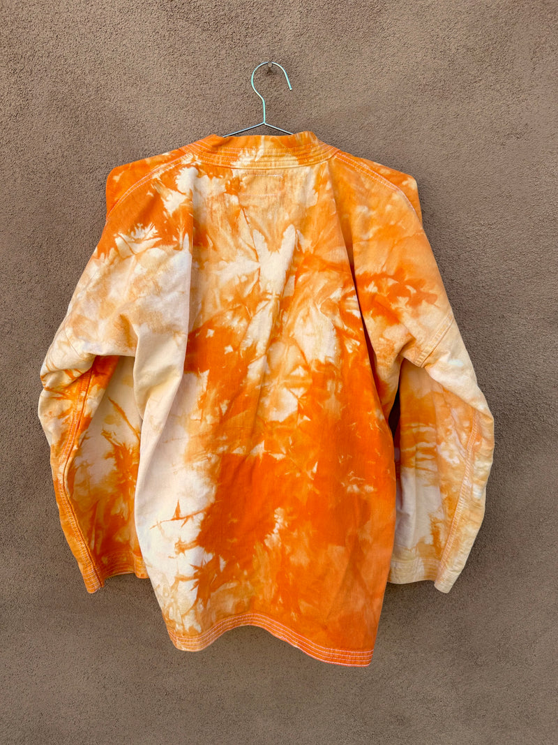 Orange Tie Dye Jacket/Robe by Tiger Claw