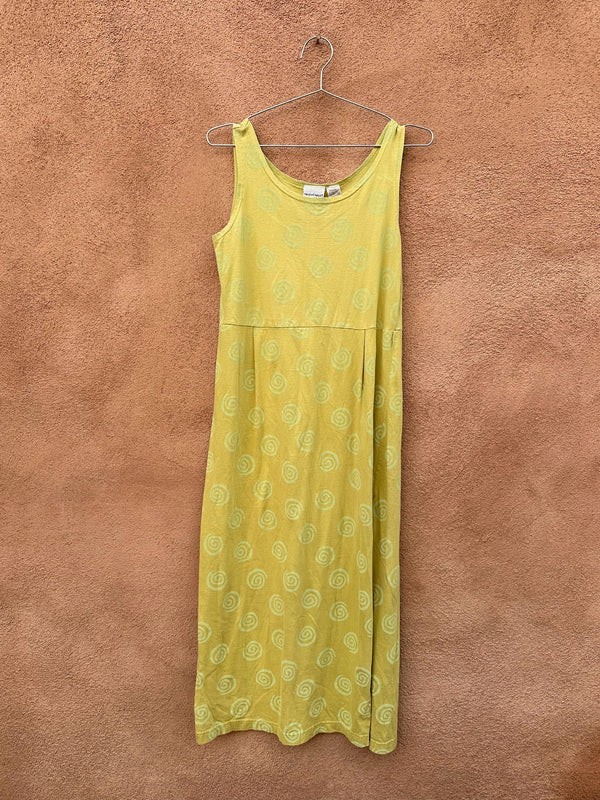 Green Vortex Cotton Dress by Newport News
