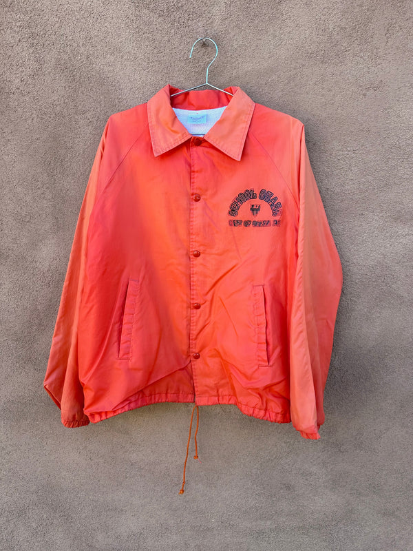 80's Hunter Orange Santa Fe Crossing Guard Jacket