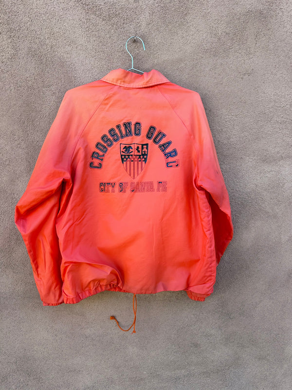 80's Hunter Orange Santa Fe Crossing Guard Jacket