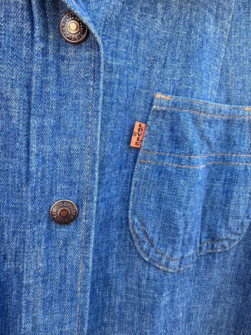 1970's Levi's Orange Label Denim Dress 9/10