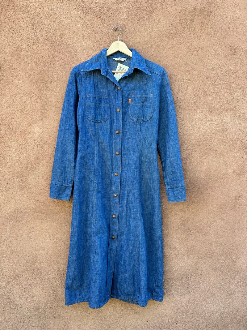 1970's Levi's Orange Label Denim Dress 9/10