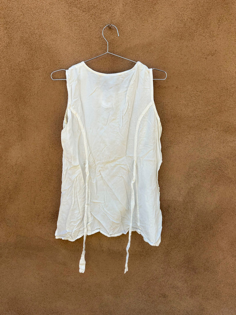 Embroidered Boho Sleeveless Blouse by Magic