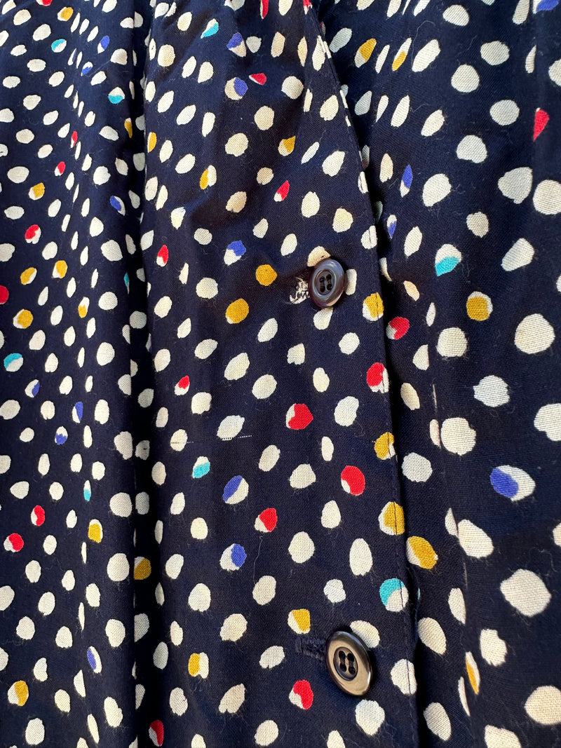 Modiano Polka Dot Rayon Skirt and Blouse Set