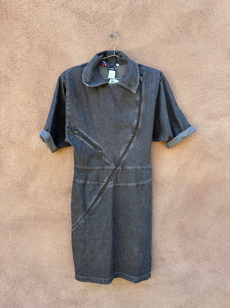 Timely Trends Black Denim Dress