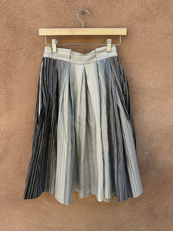 Gray Striped Skirt