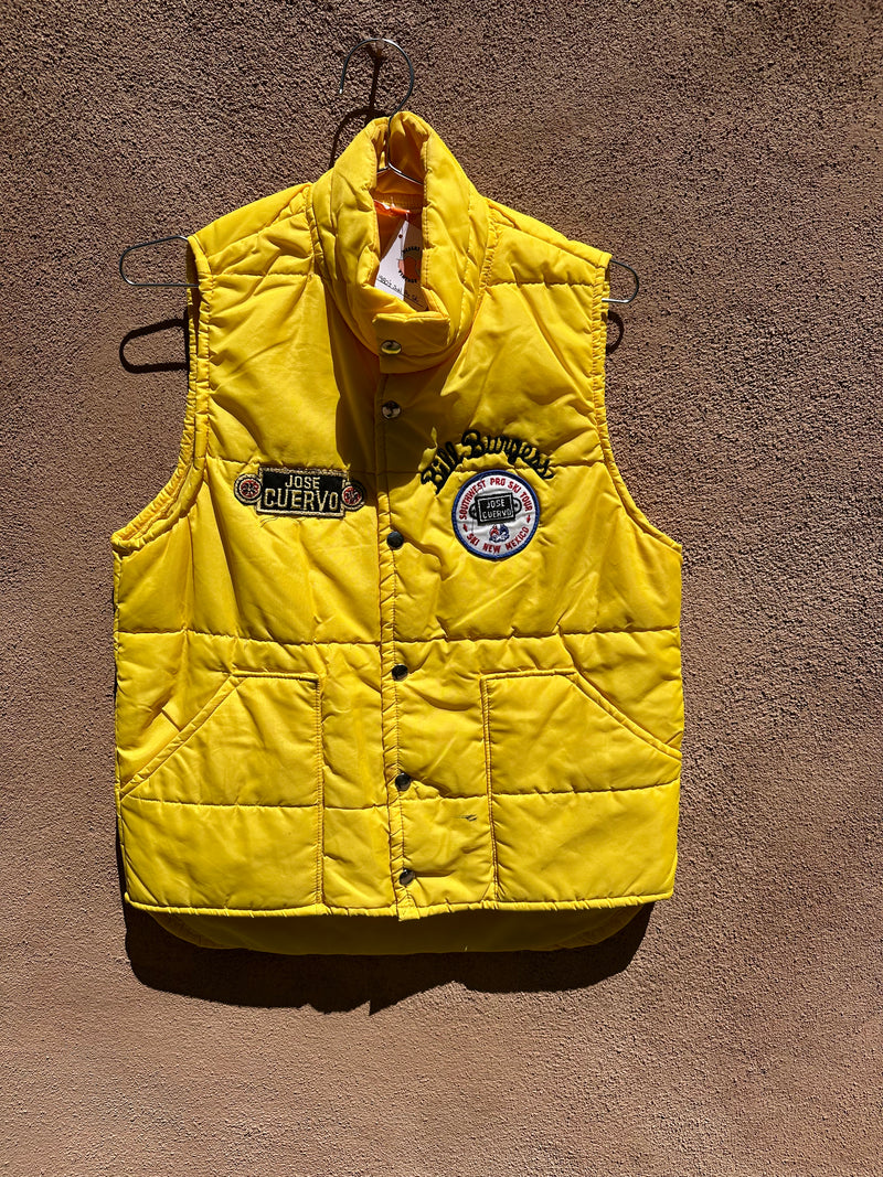 1980's Southwest Pro Ski Tour Grand Prix "Bill Burgess" Vest with Patches