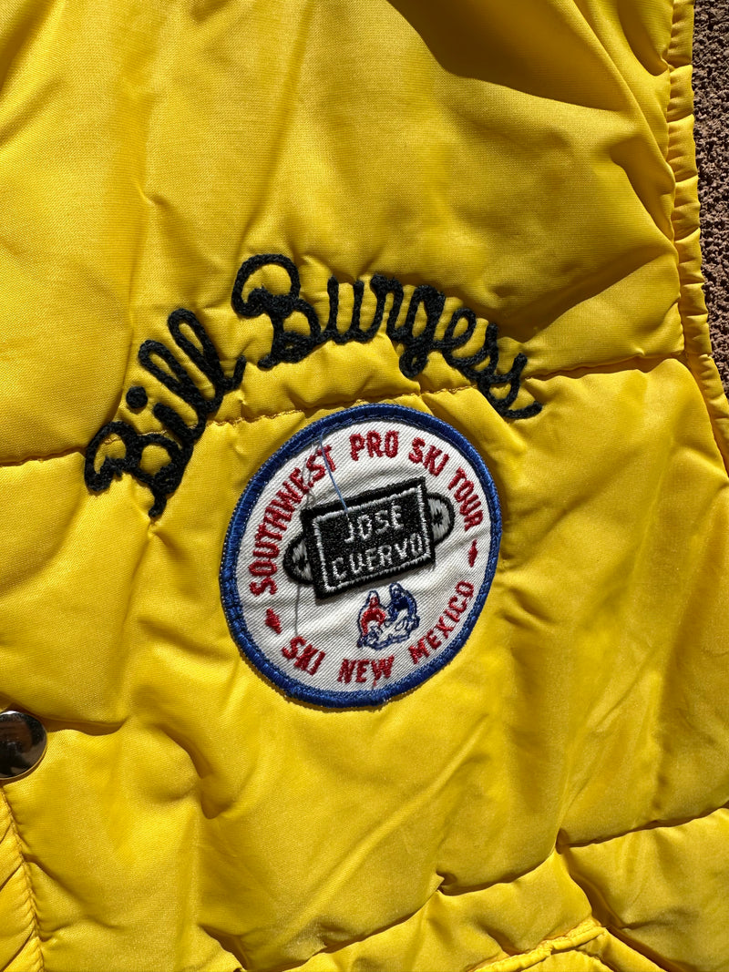 1980's Southwest Pro Ski Tour Grand Prix "Bill Burgess" Vest with Patches