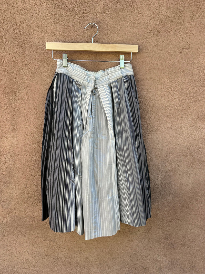 Gray Striped Skirt
