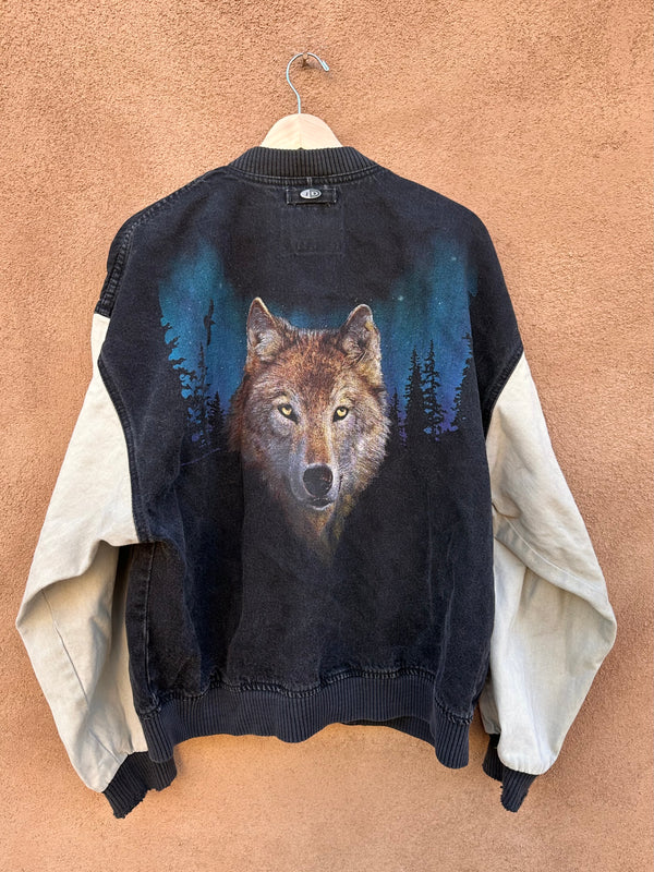 Call of the Wild Denim Wolf Bomber - as is