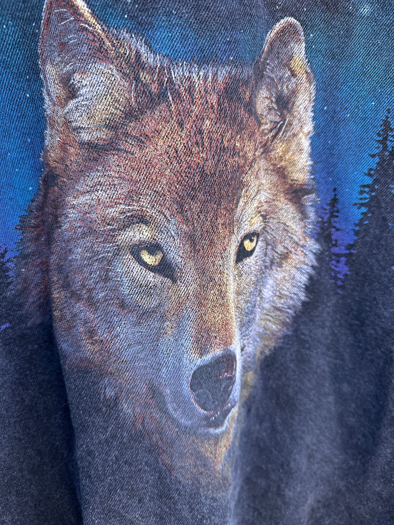 Call of the Wild Denim Wolf Bomber - as is