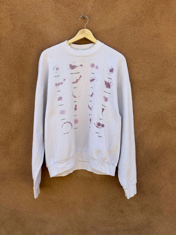 1980's Wine Stain Sweatshirt - Made in USA
