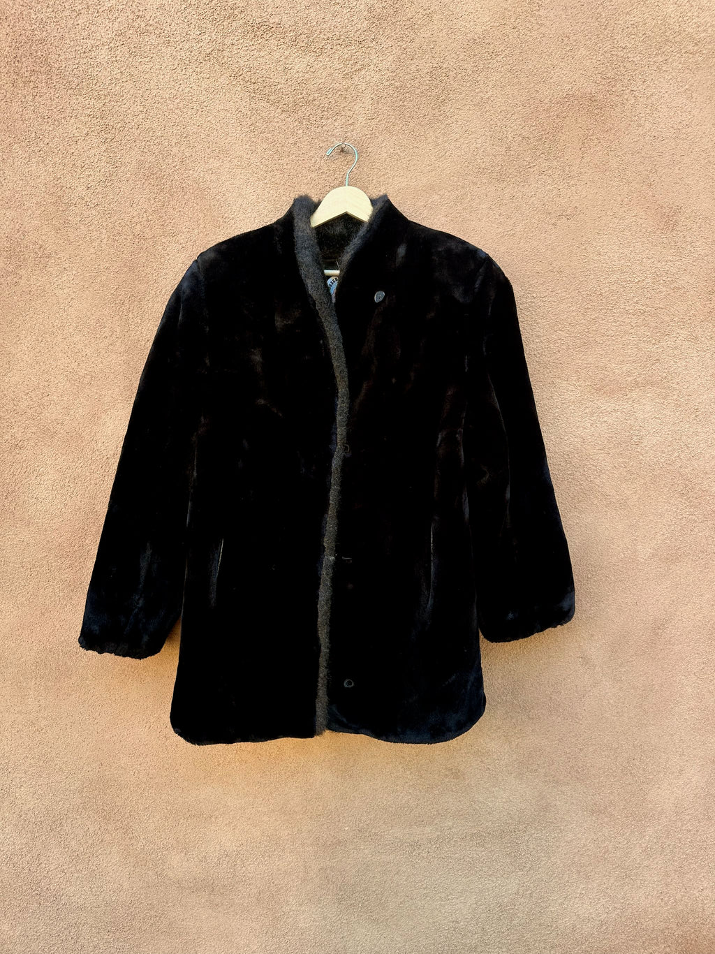 Vintage Black Faux Fur Jacket by Style VI Ltd. – DESERT MOSS VINTAGE