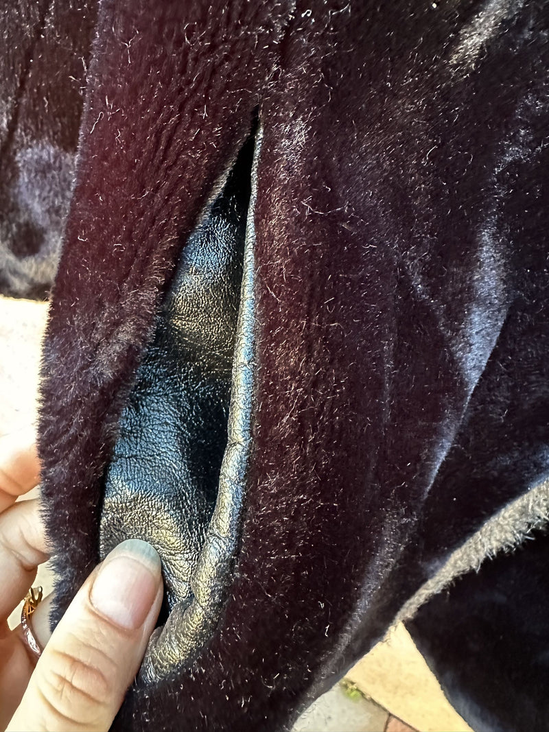 Black Faux Fur Jacket by Style VI Ltd.