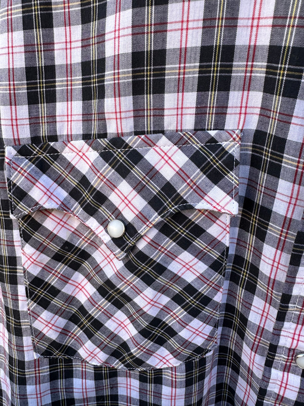 Holt Plaid Western Shirt with Pearl Snaps