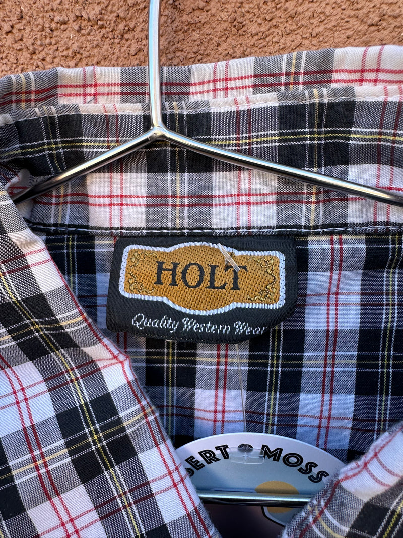 Holt Plaid Western Shirt with Pearl Snaps