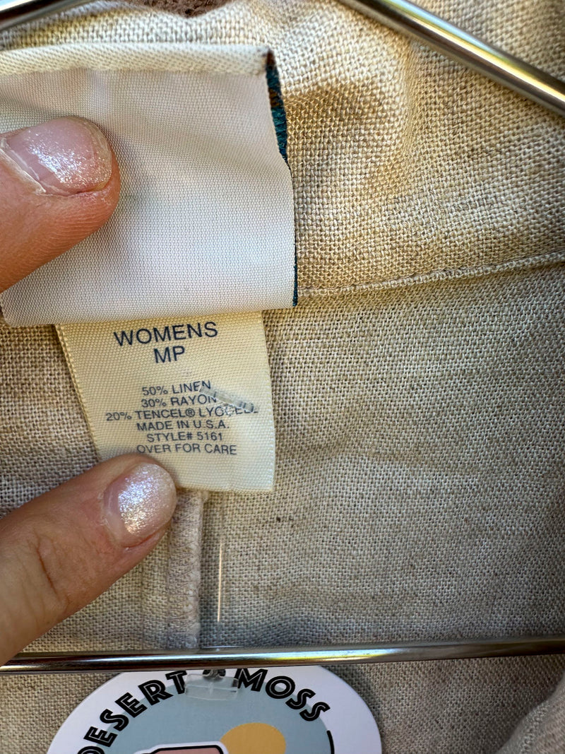 Travel Smith Linen Button Up Vest