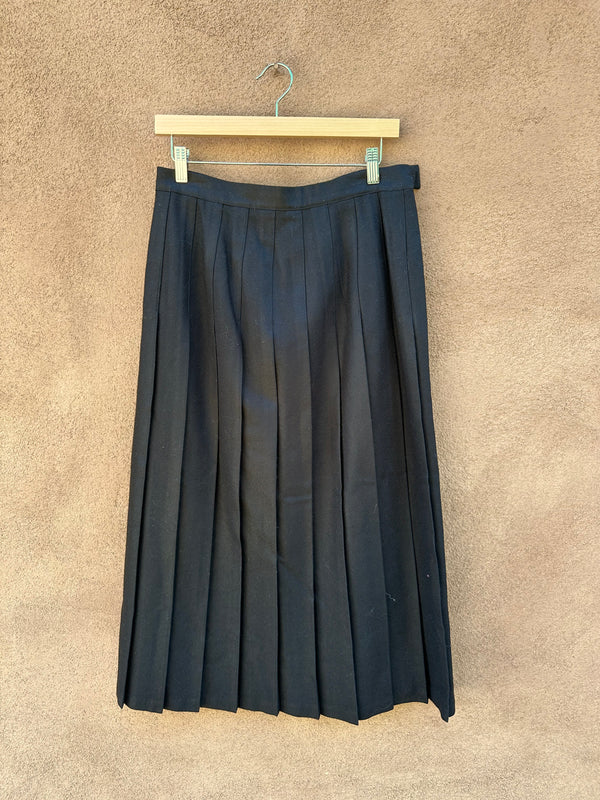 Stephanie Andrews Black Wool Skirt