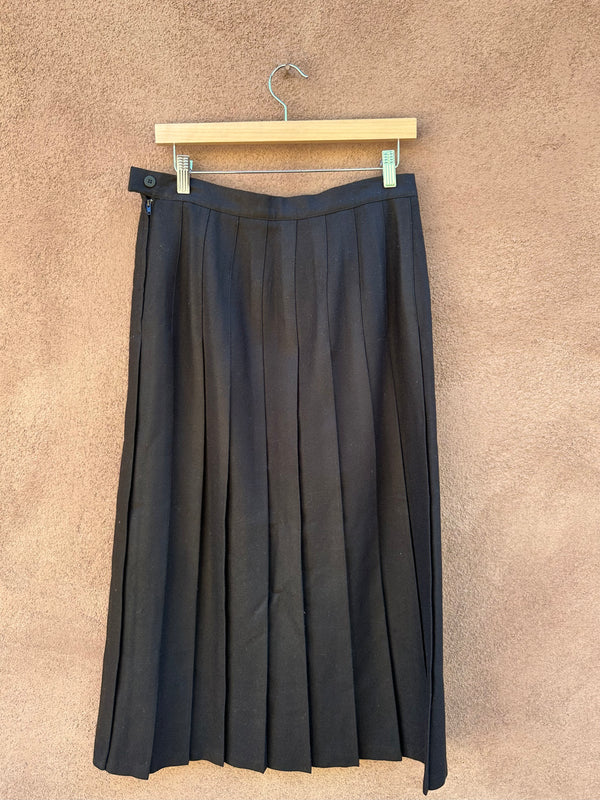 Stephanie Andrews Black Wool Skirt
