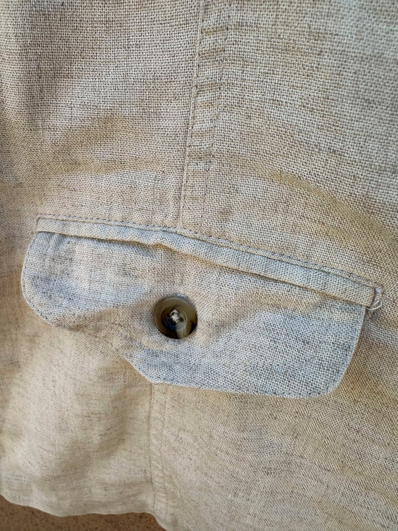 Travel Smith Linen Button Up Vest