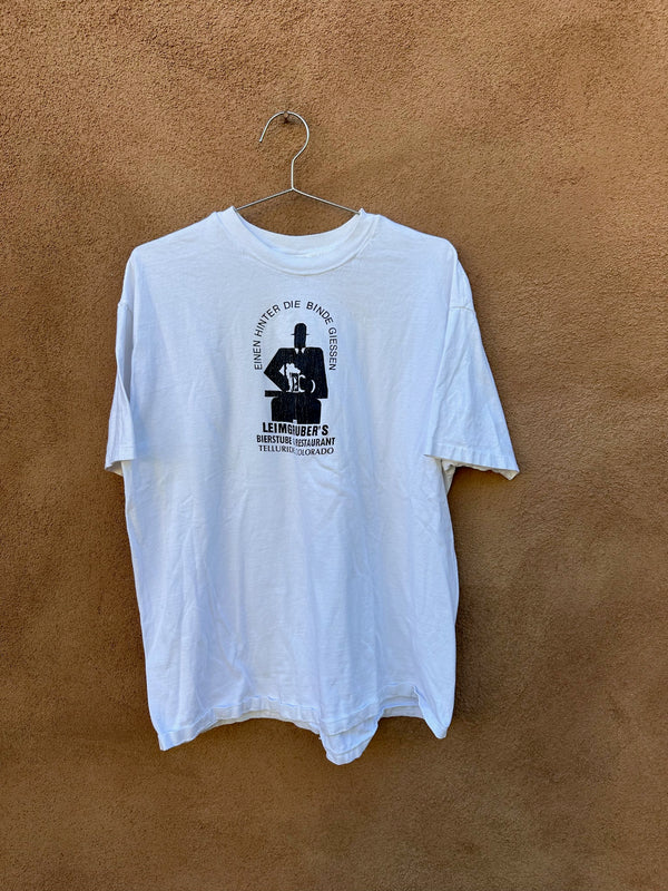 Einen Hinter Die Binde Giessen - Leimgruber's -T-shirt