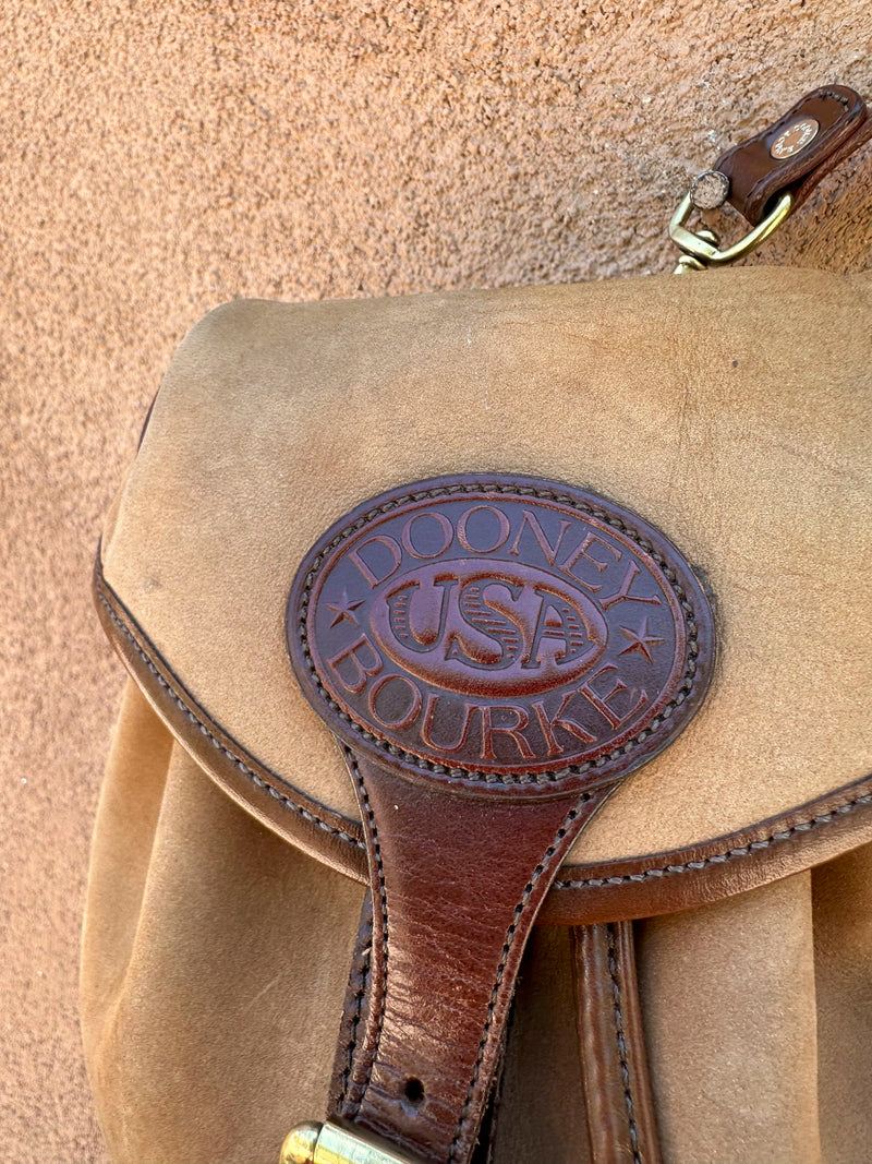 Dooney & Bourke Brown Suede Backpack