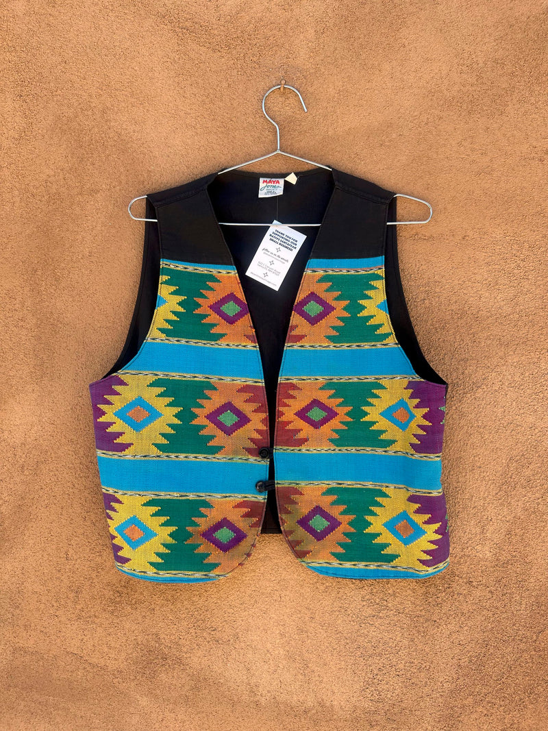 Colorful Southwest Style Cotton Vest - Medium