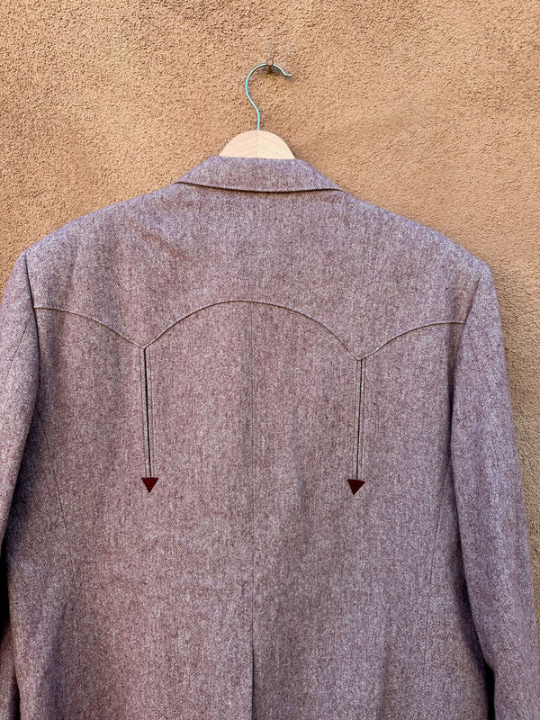 1970's H Bar C Raspberry Wool Western Blazer - 48