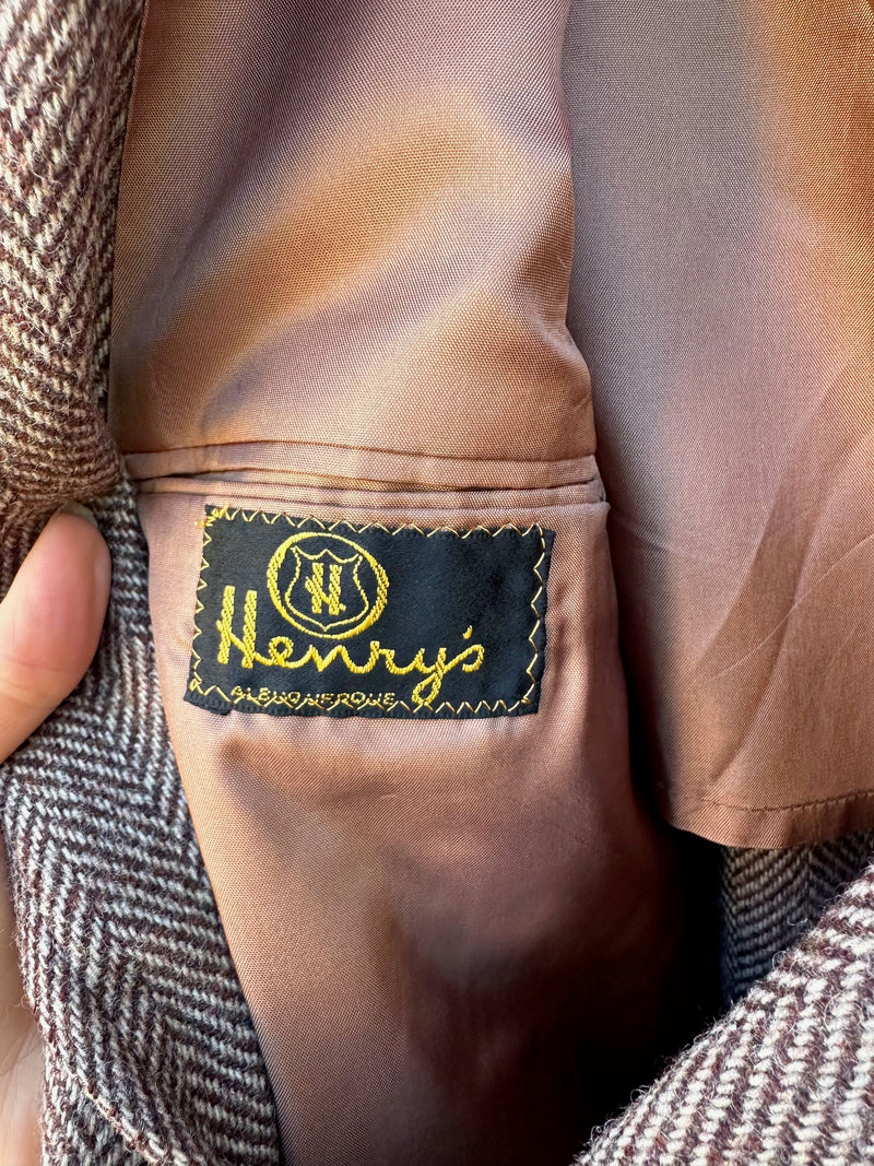 1960's Henry's Herringbone Wool Blazer