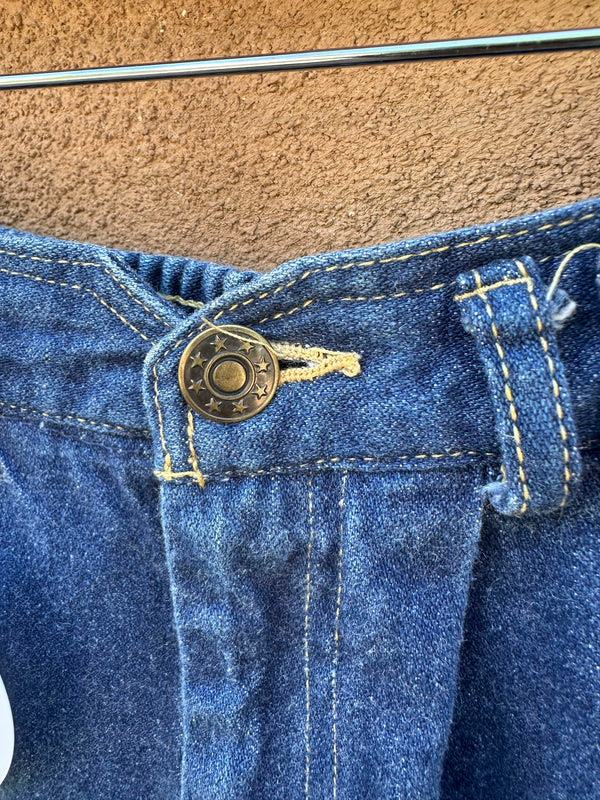 1980's Collections Denim Flare Cotton Skirt