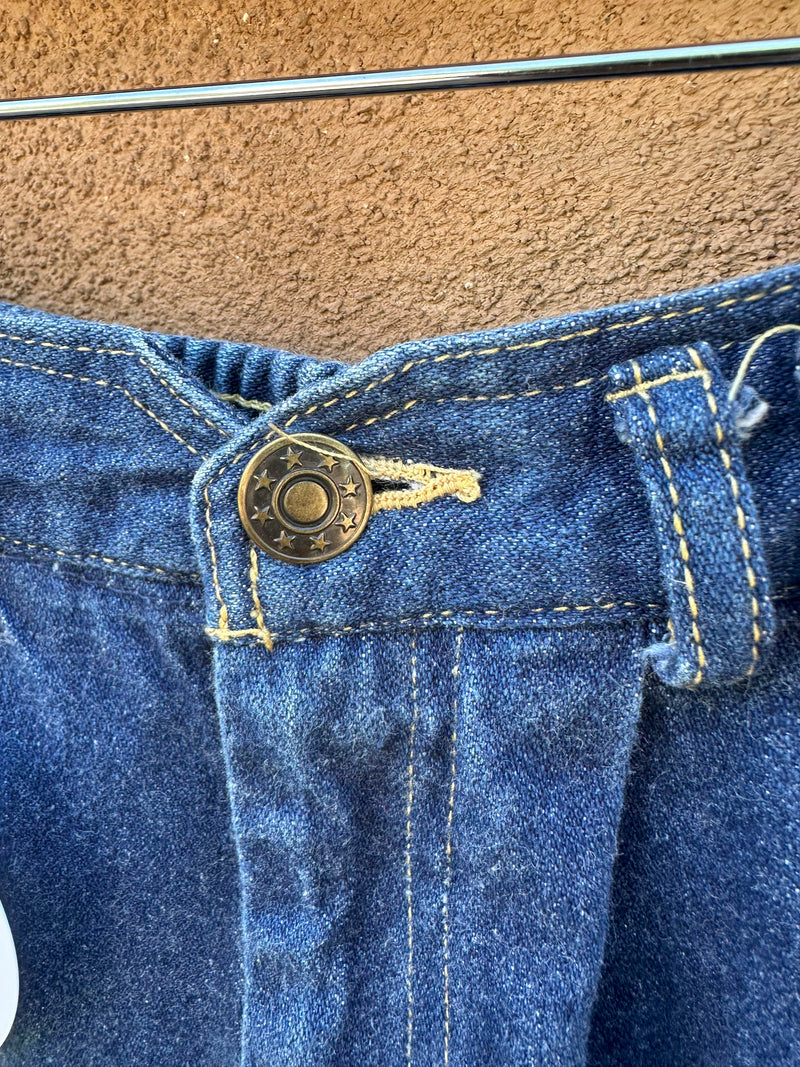 1980's Collections Denim Flare Cotton Skirt