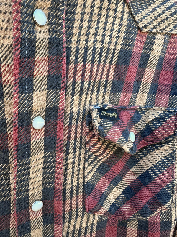 1960's Wrangler Flannel Shirt 15 1/2 x 36 (on hold)