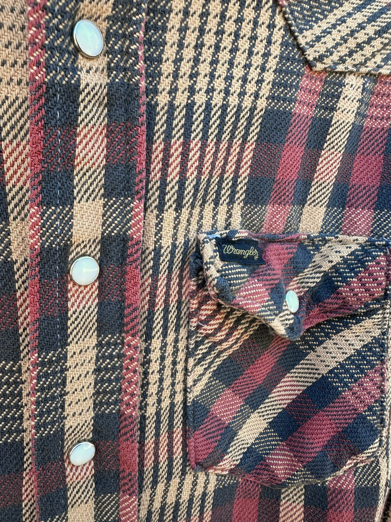 1960's Wrangler Flannel Shirt 15 1/2 x 36 (on hold)