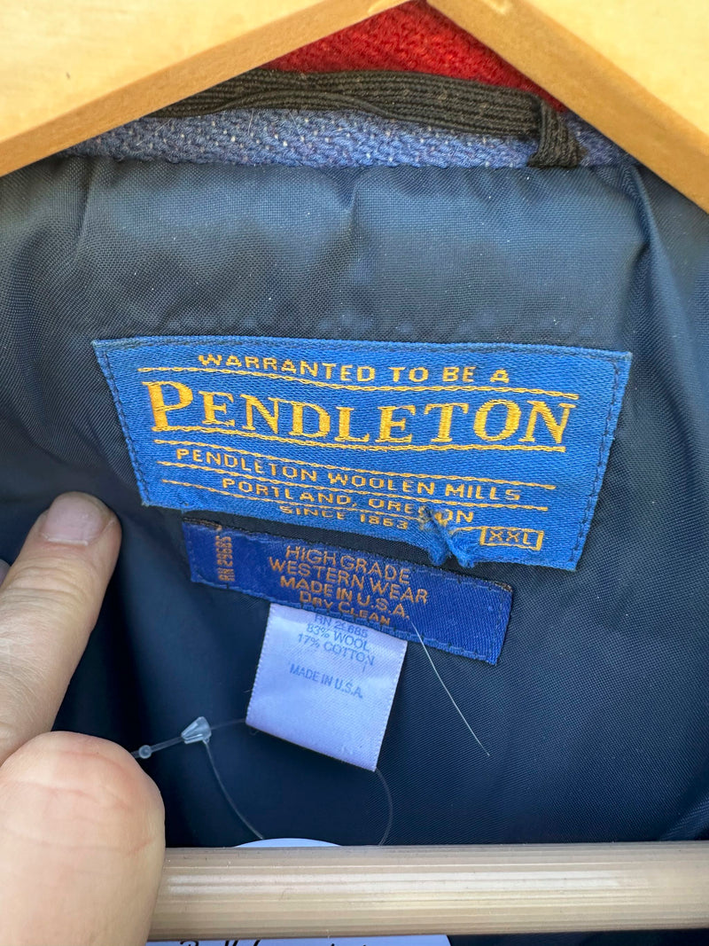 Red 1980's Pendleton Wool Bomber, XXL
