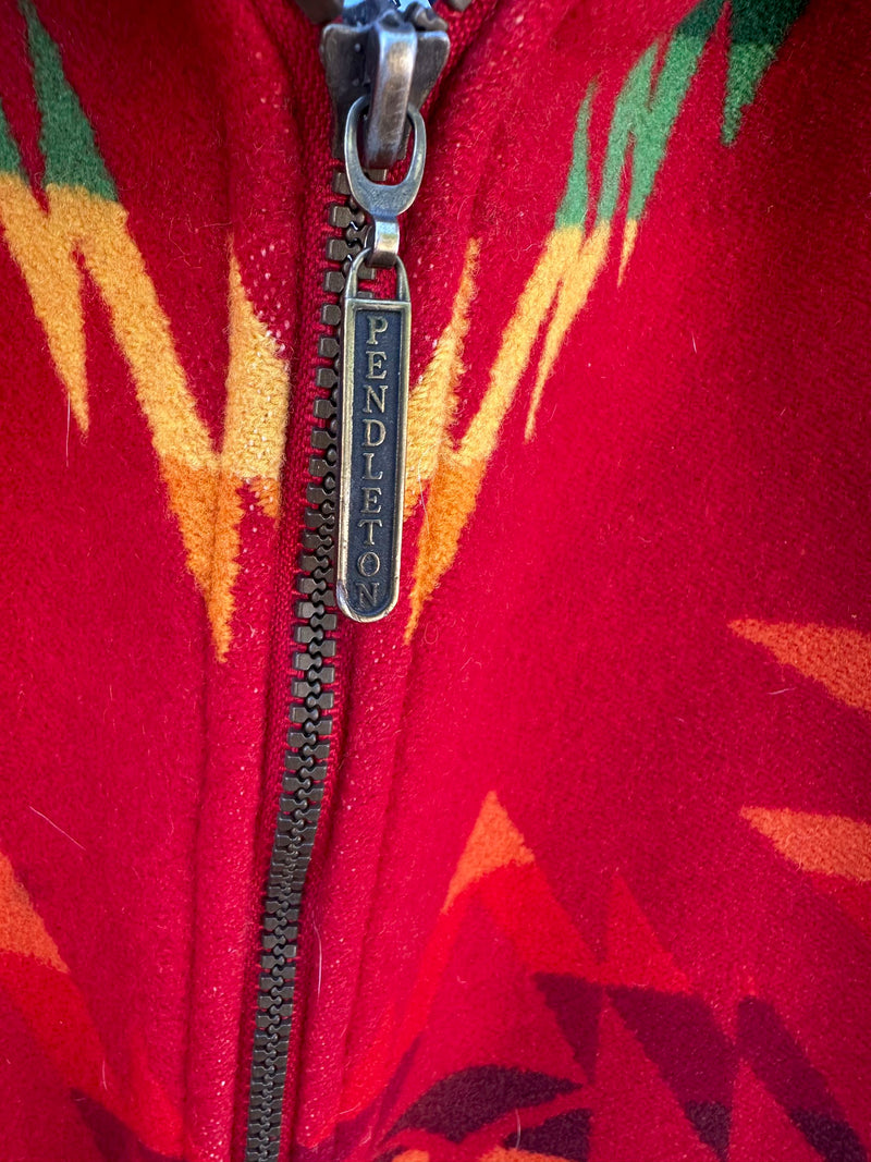 Red 1980's Pendleton Wool Bomber, XXL