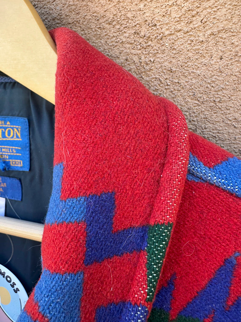 Red 1980's Pendleton Wool Bomber, XXL
