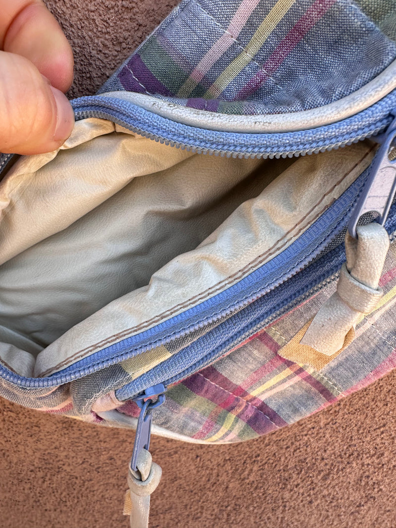 Plaid Fanny Pack with Water Proof Lining