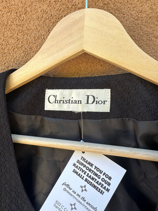 Black Christian Dior Blazer - 4 Button