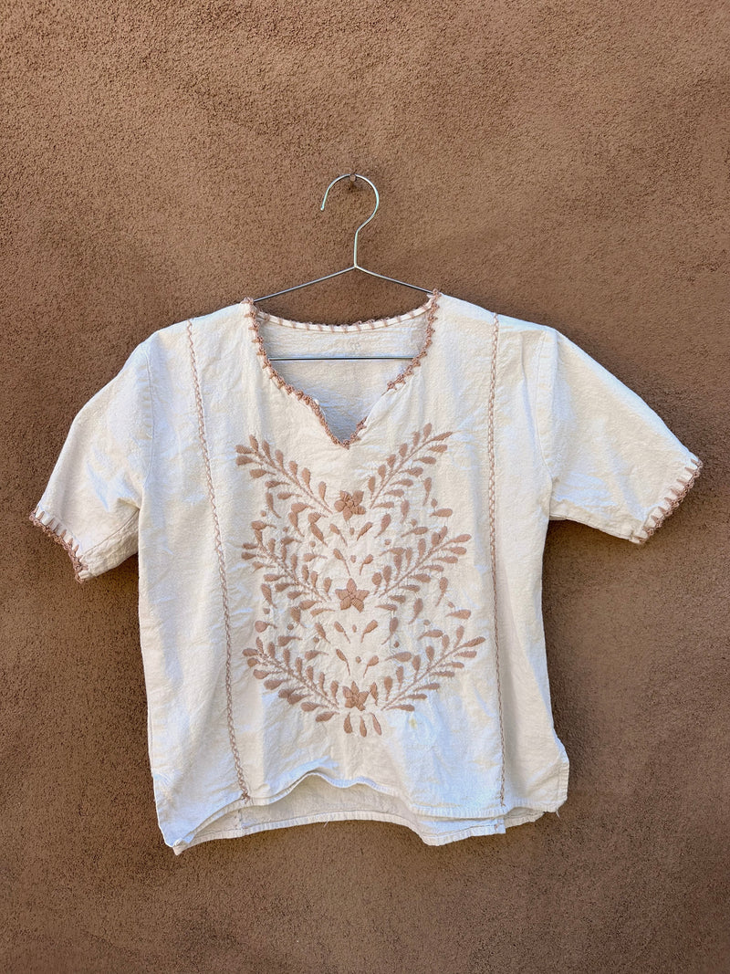 Pueblita Mexican Embroidered Blouse - as is