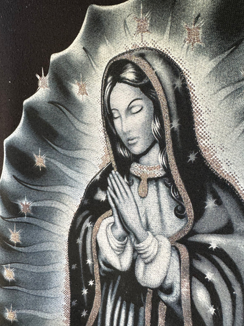 Oversized Cholo Sweatshirt - Virgen de Guadalupe