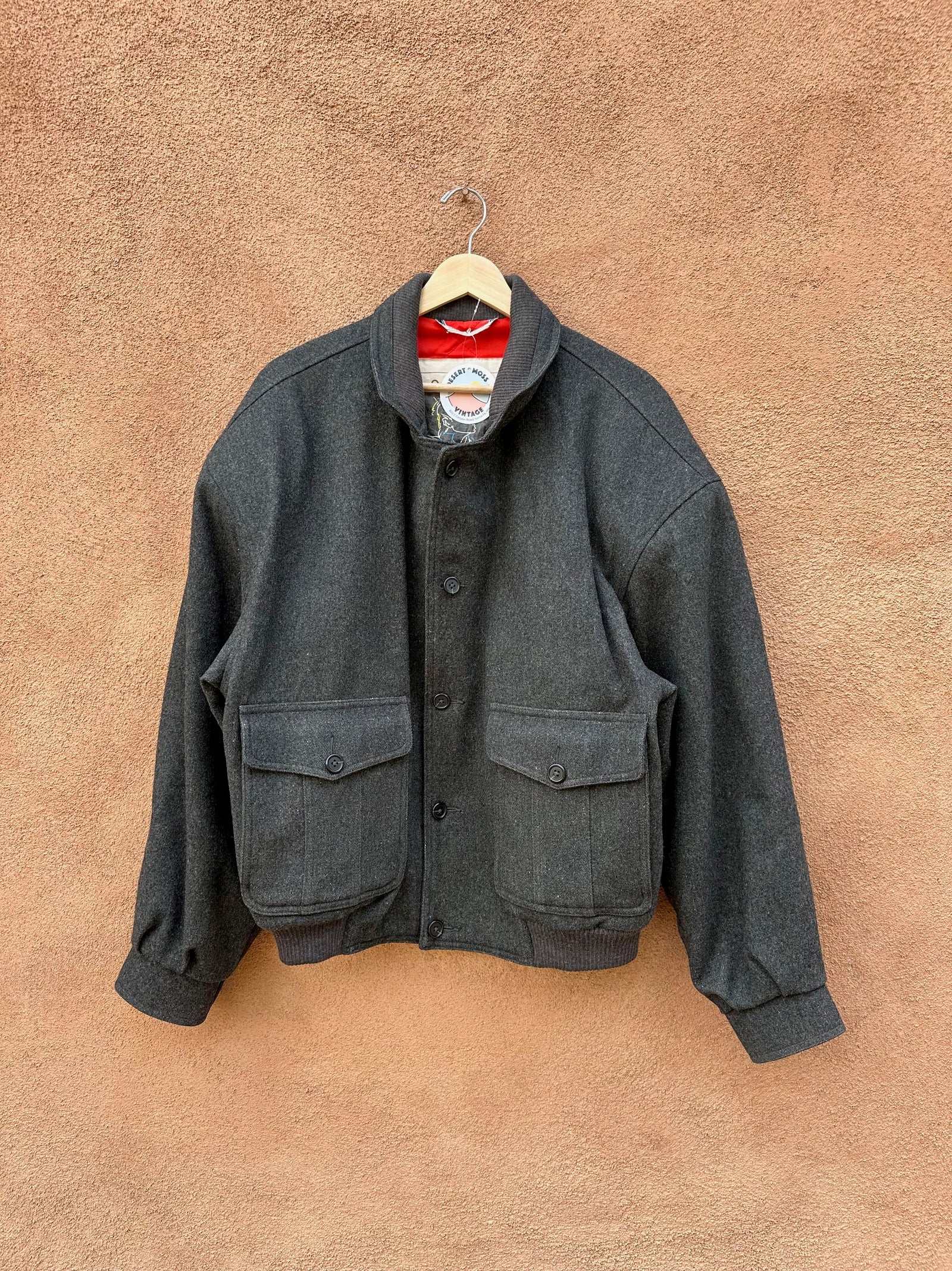 m*x様 90s dead Stock short wool bomber ja m*x様 90s dead Stock short wool bomber ja 90s Black Genuine
